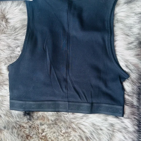 Nike Air Women's Ribbed Black Tank Top size large - Picture 3 of 4